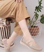 Resim Nesil Shoes Ayzen 772 Vizon Delikli Anatomik Kadın Ayakkabı 