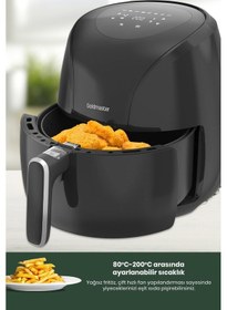 Resim Goldmaster Foodchef 2000 W 6.4 LT XXL Yağsız Sıcak Hava Fritözü 