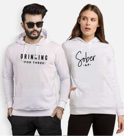 Resim Tshirthane Sober Drinking Sevgili Kombinleri Kapüşonlu Kombini 
