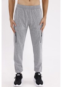 Resim Pıtırcık Yüzeyli Konforlu Bel Lastikli Ayarlanabilir Bağcıklı İki Cepli Rahat Kesim Eşofman Altı Grey 