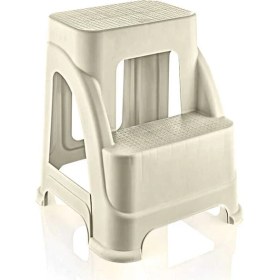 Resim Hobby Life Merdivo Büyük Boy 2 Basamaklı Merdiven Tabure Krem 