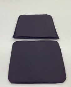 Resim Knsz minder seti 1 li zng&mğr&uslu mor suni deri tel bar sandalyesi oturma ve sırt minderi set 