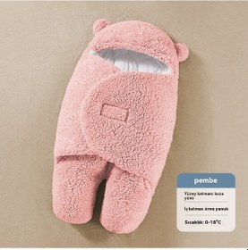 Resim Bebek Kalın Yorgan Çift Amaçlı 0 - 3 Ay - Pembe 