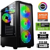 Resim XASER Delux X13 Ryzen 5 8400F 16GB DDR5 Ram 512GB NVMe SSD 8GB RTX4060 Ti Hazır Sistem Bilgisayar Uyumlu 