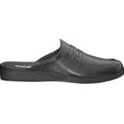 Resim Esem M.003 Hakiki Deri Siyah Ses Yapmaz Taban Erkek Ev Terlik 