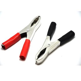 Resim Be-245 Akü Maşası Büyük Boy Siyah - Kırmızı 2 Adet 