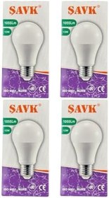 Resim Şavk 12W 4000K Günışığı E27 Duylu LED Ampul, 4 Adet 