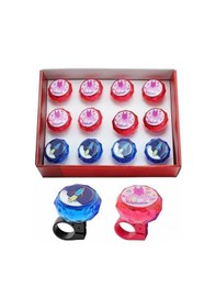 Resim Zil Demir Elmas Model Çevirmeli Kolay Kullanım - Bisiklet / Ebike Beyaz 