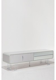 Resim Modalife Veyron 197x45 Kapaklı + Çekmeceli TV Ünitesi Gri 