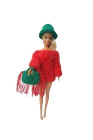 Resim Zekids Barbie Bebek Için Sadece Çanta,şapka Ve Elbise Gönderilmektedir. . Barbie Bebek Dahil Değildir. 