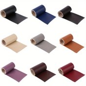 Resim 137X20Cm/53.93In*7.87In Kendinden yapışkanlı Sahte Deri Tamir Bandı Araba Koltuğu Onarımları ve Sürücü Koltuğu Onarımları için. 
