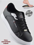 Resim Mp 1079 Ortopedik Cilt Malzeme Suya Dayanıklı Erkek Spor Ayakkabı Siyah 