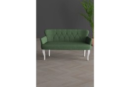 Resim Gada Grup Gadagrup Klasik Ikili Kollu Balkon Ofis ve Cafe Çay Koltuğu (Beyaz Ayaklı) 