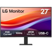 Resim LG 27 27U421A-B VA 5MS 100HZ USB-C HDMI FHD 1920X1080 CURVED VESA SIYAH 