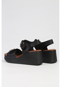 Resim Pierre Cardin Pc-7213- Siyah-kadın Dolgu Topuk Ayakkabı 001 