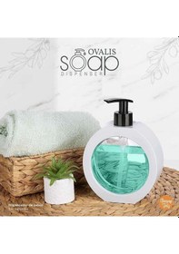 Resim 350 Ml Tezgah Üstü Oval Banyo Mutfak Sıvı Sabunluk Banyo Mutfak Bulaşık Lavabo Deterjanlık Çok Renkli 