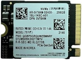 Resim Samsung PM9B1 256GB M.2 NVME 22x30 SSD 