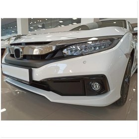 Resim Civic Fc5 2020-2021 Içın Uyumlu Ön Sıs Kası Kaplaması Pıano Makyajlı Kasa 