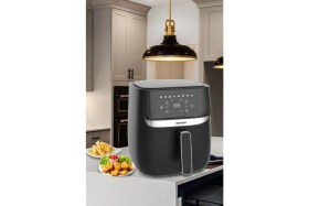 Resim Goldmaster Stilo 1700 Watt Xl Dijital Dokunmatik 8 Ön Programlı Airfryer Yağsız Kızartma Sıcak Hava Fritöz 