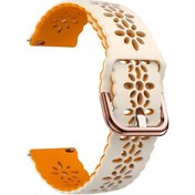 Resim Sunshine022 1 Adet Açık Sarı 20mm Silikon Kol Saati Kayışı Amazfit Gts 4 2 Mini Samsung Watch 7 6 5 4 Garmin Venu Vivoactive 5 Forerunner 165 Huawei Gt3 Gt2 42mm Uyumlu 