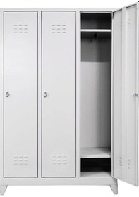 Resim Soyunma Dolabı Eko 3 Lu 970x370x1850 Mm Gri 