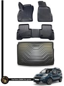 Resim Black Gold Fiat Fiorino 3D Havuzlu Paspas 2008-2023 + Bagaj Havuzu İkili Set 