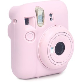 Resim Fujifilm Instax mini 12 Pembe Fotoğraf Makinesi-10'lu Film-Kıskaçlı Stand-Mini Albüm ve Silikon Kılıf Seti 