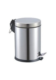 Resim 8 Lt Pedallı Krom Çöp Kovası 