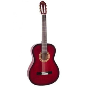Resim Valencia VC103TRDS Klasik Gitar 3/4 (Kırmızı Sunburst) | Sap Çelikli - Canlı Renk - Başlangıç Seviyesi 