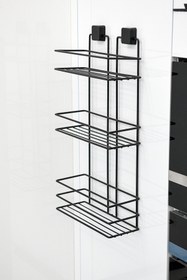 Resim Hagen Ömür Boyu Paslanmaz Yapışkanlı Banyo Şampuanlık, Duşakabin Rafı Üçlü 