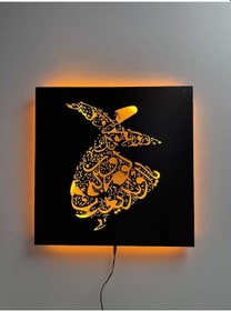 Resim Mevlana Led Işıklı Tablo 