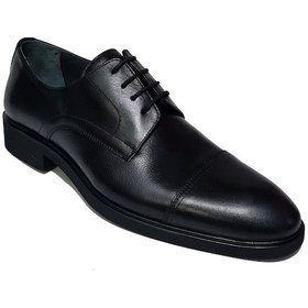 Resim Bayclas Bağlı Orta Kısım Kırışık Deri Model Kauçuk Taban Kundura Bc-061-k Siyah 