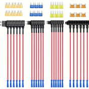 Resim 24 adet 12V Araba Fiyata Tutucu Klipsleri Standart Mini Micro USB 2 ve Düşük Profil Fiyata Klipsleri 4 Tip ATO ATC ATM APM Araba Kamyon Bot için 