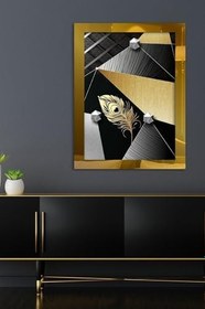 Resim Sanatsal Gold Tek Parça Pleksi Tablo, 60 x 80, PT-013 