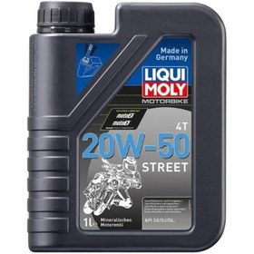 Resim Liqui Moly 20w50 Basic Street 20w50 4t Mineral Cadde Motosiklet Yağı 1 Litre 