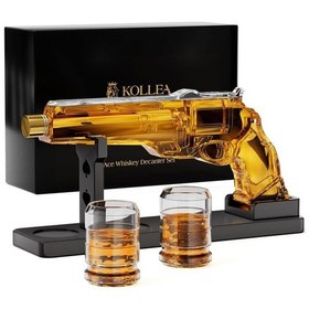 Resim Viski Sürahisi Seti, 230ml Kurşunsuz Cam Sürahi, 2 Shot Bardağı 