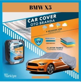 Resim Bmw X5 Uyumlu Oto Branda Su Geçirmez 3 Katmanlı 4 Mevsimlik Araca Özel Araç Örtüsü Araba Brandası Jp2 1 Adet 