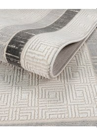 Resim Elvey Home 7107 K.gri Modern Desen Doğal Taban Koridor Mutfak Çocuk Oturma Odası Salon Halı Yolluk 7107gri 