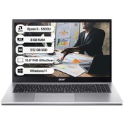 Resim Acer Aspire 3 A315-44P NX.KSJEY.006 R5-5500U 8 GB 512 GB SSD 15.6" W11H FHD Dizüstü Bilgisayar 