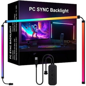 Resim Yaleker Rgb Müzik Senkronizasyonlu Led Işık Bariyeri - Renkli Ve Dinamik Modlar Çok Renkli 