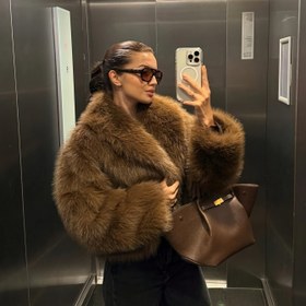 Resim Kadınların Kalın Tüylü Palto - Düğme Ön Kapanışlı Şık Kışlık Ceket, Soğuk Hava İçin Esnek Olmayan Lüks Dış Giyim, Günlük ve Resmi Etkinlikler İçin Şık Palto (INDEFEIR), Kışlık Ceket, Resmi Etkinlik Kıyafeti, Peluş Dokulu, Dayanıklı Yapı, Moda Bilincine Sahip Kadınlar, Yüksek Kaliteli Kumaş, Moda Kadınları 