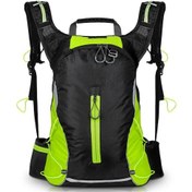 Resim 16 L Açık Hava Bisiklet Sırt Çantası Yağmur Kılıfı Su Geçirmez Dağcılık Binicilik Çantası Büyük Kapasiteli Kadın Erkek Nefes Alabilir Koşu Spor Sırt Çantası Kamp Yürüyüş Spor Çantası Koşu Çantası Yeşil Yeşil 