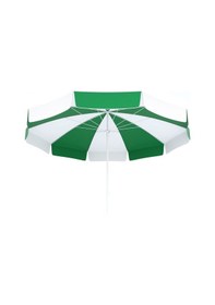 Resim Tevalli Parasols 200ø Lüks Polyester Plaj Şemsiye Yeşil - Beyaz Dilim 