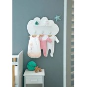 Resim Hommy Edi Lake Montessori Askılıklı Bulut Raf 