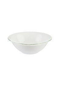 Resim Retro Gourmet 6 Adet 20cm 900 Cc Yeşil Kenar Çizgili Porselen Kase 