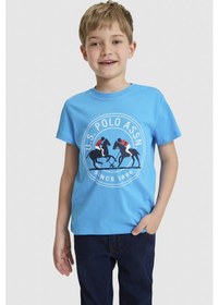 Resim U.s. Polo Assn. Erkek Çocuk Kobalt Tişört 50327036-vr077 