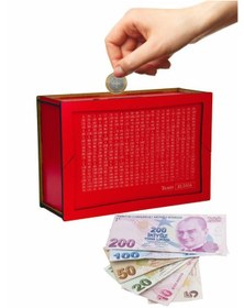 Resim Hedef Kumbara Para Biriktirme Kutusu Parabox 30.000 Tl 