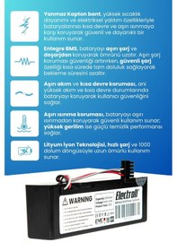 Resim Xiaomi Mi Vacuum Mop Pro Stytj02ym Uyumlu Batarya 3200mah 