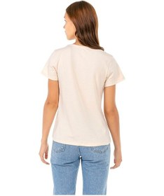 Resim Vıshenka Kadın Bej Compact Penye Yazı Baskılı T-Shirt (500592675) Bej 