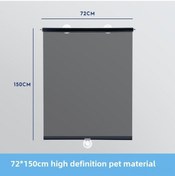 Resim Yunboo Tır Ön Camı Genişletilebilir Güneşlik - Isı Yalıtımı Ve Net Görünürlük Sağlar, Süction Cup Montajlı 72x150cm 